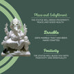  Ganpati White Marble Idol 3