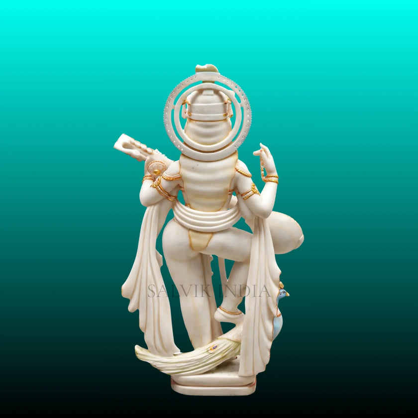 Saraswati Mata Marble Murti