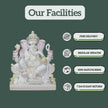 White Marble Ganesh Murti  2