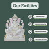 White Marble Ganesh Murti  2