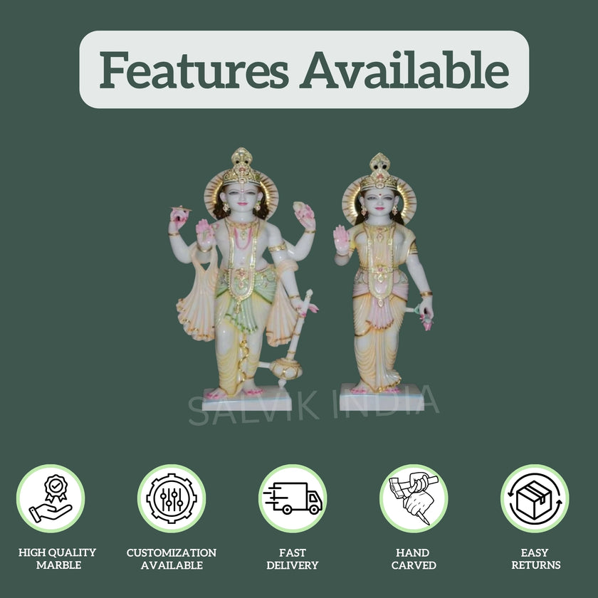 Laxmi Narayan Marble Statue