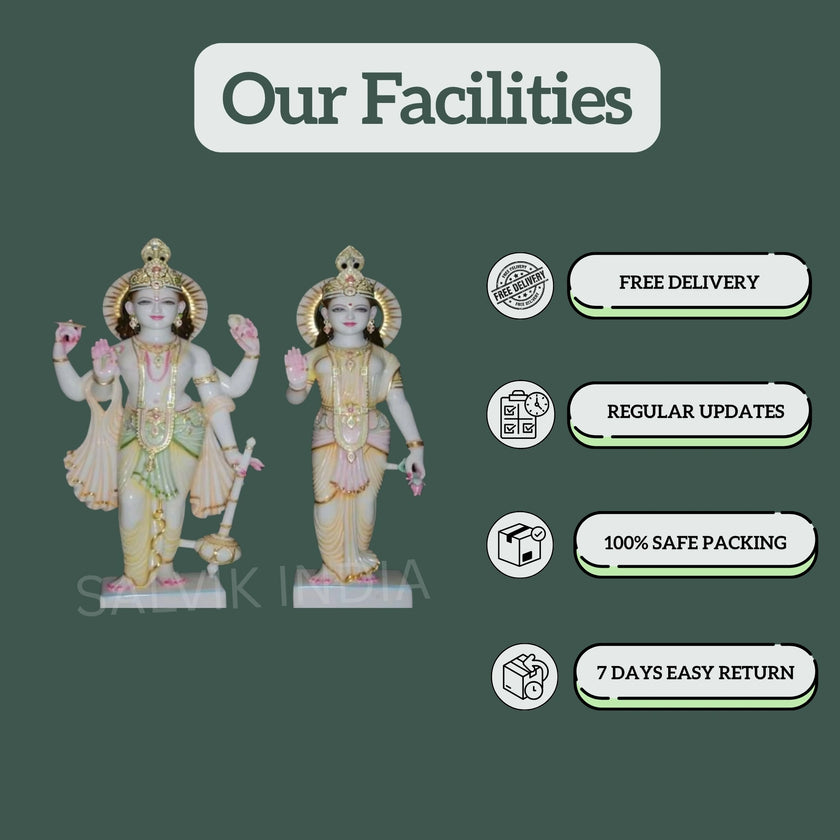 Laxmi Narayan Marble Statue