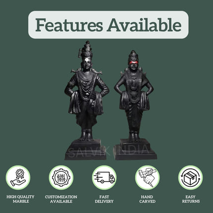 Marble Vitthal Rukmani Statue