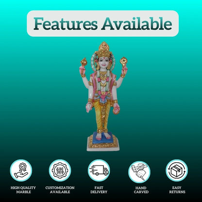Chaturbhuj Marble Statue