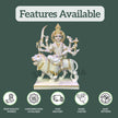 Durga Mata Marble Murti - Handicraft Maa Durga Idol for Home & Temple