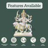 Durga Mata Marble Murti - Handicraft Maa Durga Idol for Home & Temple