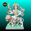 3 Feet Durga Marble Murti Front View