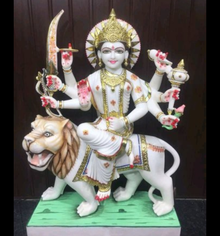 3 feet maa durga marble murti price for home temple | handicrafted marble
