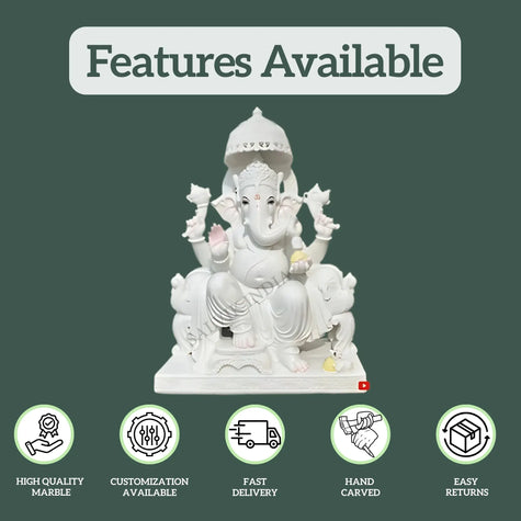 Ganpati Marble Statue 1