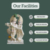 Marble Krishna Radha Statue (6-24 inch)