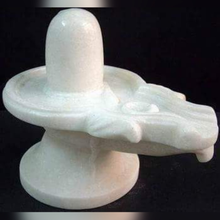 White Marble Shivling for Home Pooja & Temple