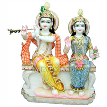 Marble Radha Krishna Murti – Handcrafted Divine Idols for Home & Temple