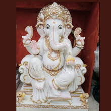 Buy Ganesh Sculpture – Handcrafted Makrana Marble