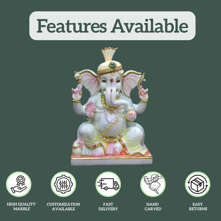 Marble Ganesh Ji Murti 1