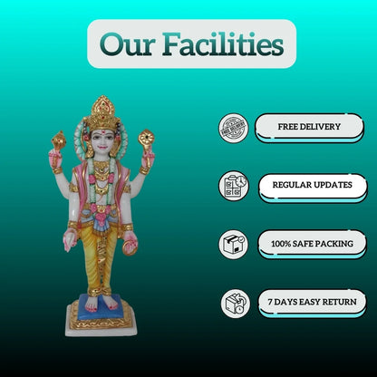 Chaturbhuj Marble Statue