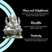 Ganpati White Marble Idol – Handcrafted for Home & Temple