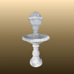 White Marble Modern Bowl Fountain 3ft