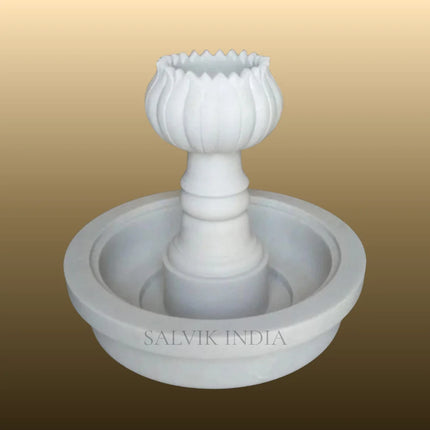Garden Marble Lotus Water Fountain 6ft