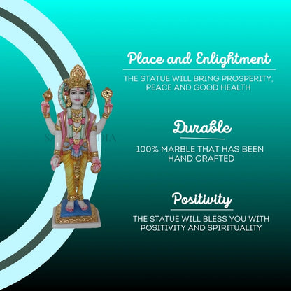 Chaturbhuj Marble Statue