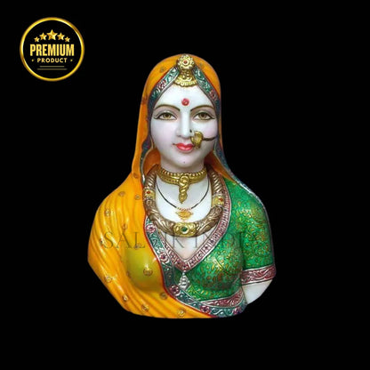 Bani Thani Marble Murti – 12-Inch Handcrafted Masterpiece