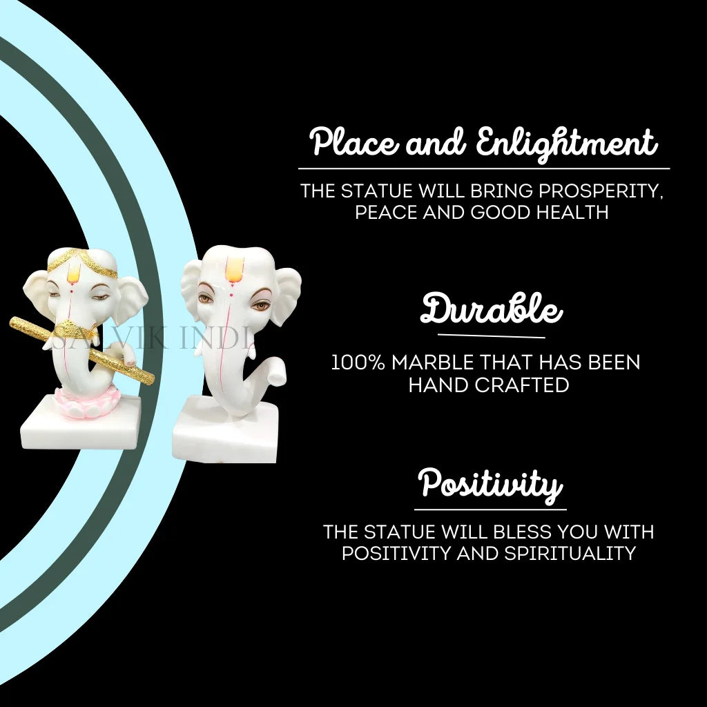 Ganpati Home Decor – Marble Ganesh Murti & Idols for Home & Temple