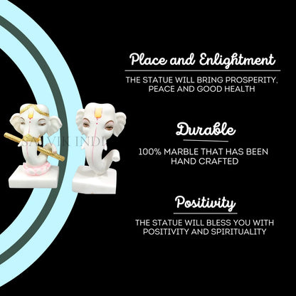 Ganpati Home Decor – Marble Ganesh Murti & Idols for Home & Temple