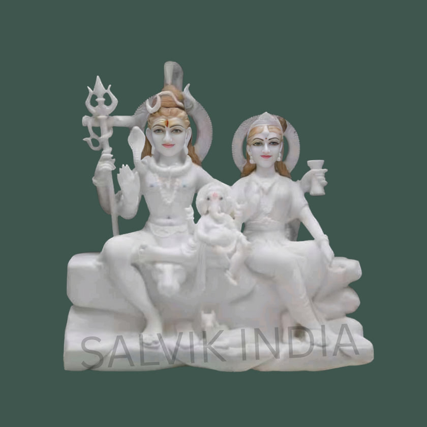 Marble Shiv Parivar Idol