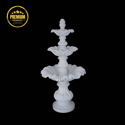 Handcrafted Marble Garden Fountain 5ft for Outdoor Spaces