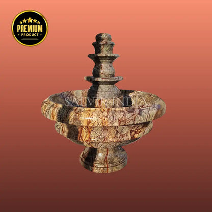 Round Marble Courtyard Fountain 5ft – Premium Outdoor Water Feature