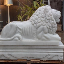 Lion Statue for Home – Handcrafted Marble Guardian Idol