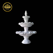 White Marble Floral Carved Fountain 5ft -  Salvik India