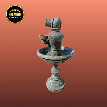 Modern Marble Water Fountain 4ft – Elegant Outdoor & Indoor Water Feature