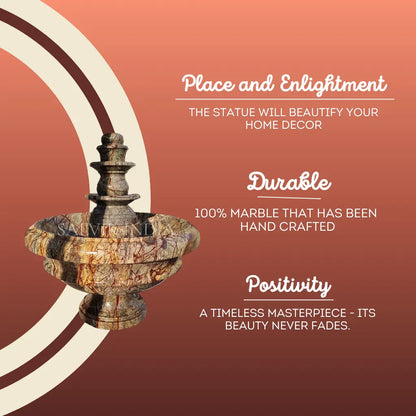 Round Marble Courtyard Fountain 5ft – Premium Outdoor Water Feature