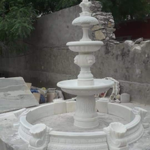 Marble Garden Water Fountain – Handcrafted Outdoor Water Feature