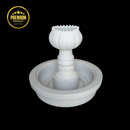 Garden Marble Lotus Water Fountain 6ft - Salvik India