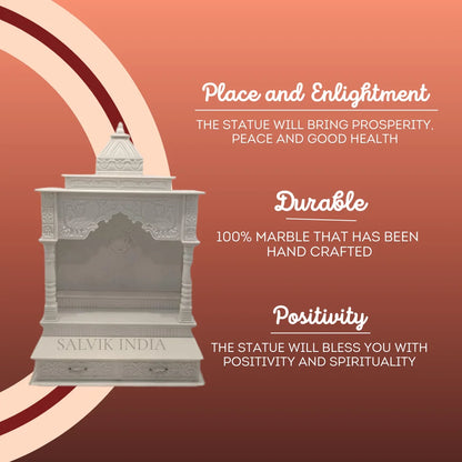 Handcrafted Makrana Marble Mandir – Premium Temple Design