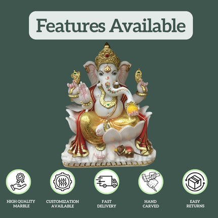 Marble Ganpati (6 inch - 24 inch)