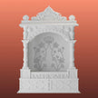 Carved White Marble Temple – Handcrafted Designer Marble Mandir for Home