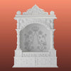 Carved White Marble Temple – Handcrafted Designer Marble Mandir for Home