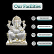 Ganpati Marble Murti – Pure White Handcrafted Ganpati Idol