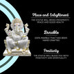 Ganpati Marble Murti – Pure White Handcrafted Ganpati Idol