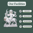 Maa Durga Marble Statue – Handicraft Durga Mata Marble Idol for Home & Temple