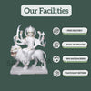 Maa Durga Marble Statue – Handicraft Durga Mata Marble Idol for Home & Temple