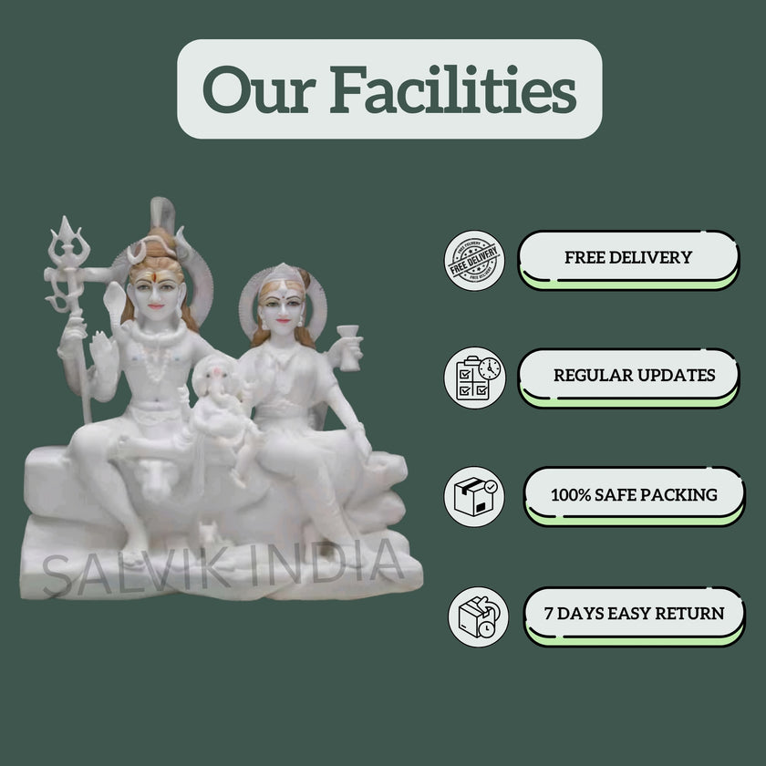 Marble Shiv Parivar Idol