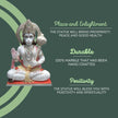 Marble Hanuman Moorti - Handcrafted White Marble Idol for Home & Temple
