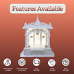 Premium Makrana Marble Mandir with Ornamental Carving