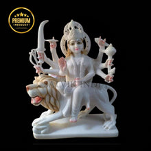 5 Feet Maa Durga Marble Murti – Large Temple Idol