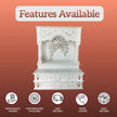 Heritage Style Marble Pooja Mandir with Pillars