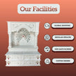 Heritage Style Marble Pooja Mandir with Pillars