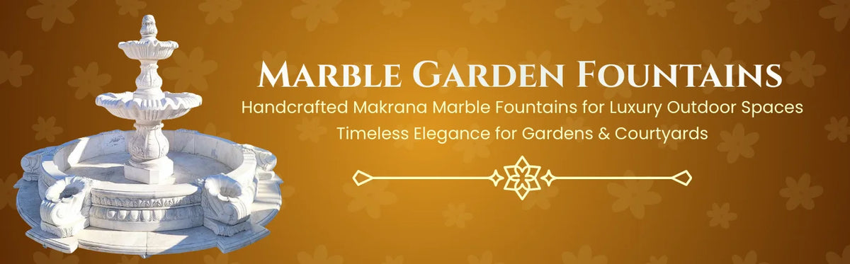 Marble Fountain for Home & Garden | White Marble Water Fountain Collection